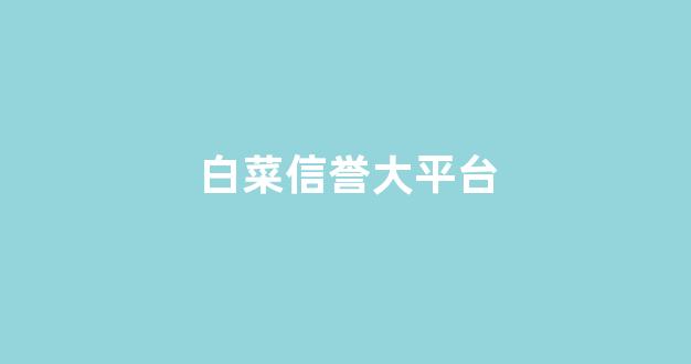 白菜十大平台推荐